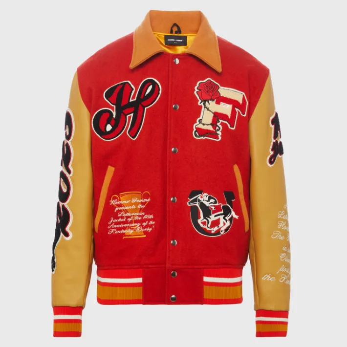 Best Homme + Femme 149 Letterman Jacket Red