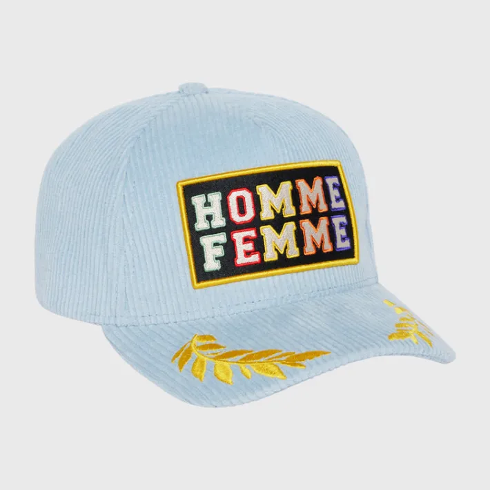Best Homme + Femme 10 Year Corduroy Hat Blue