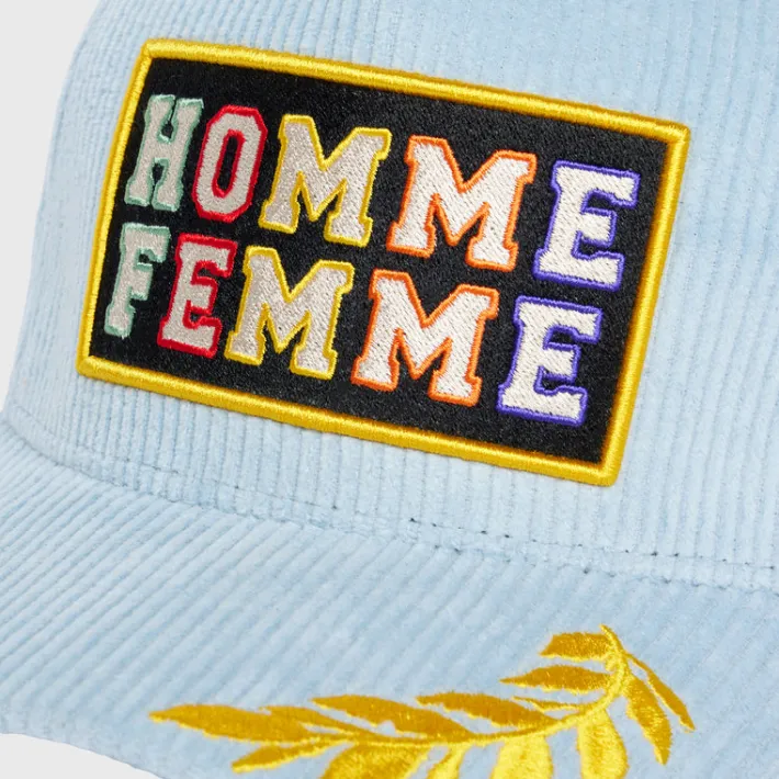 Best Homme + Femme 10 Year Corduroy Hat Blue