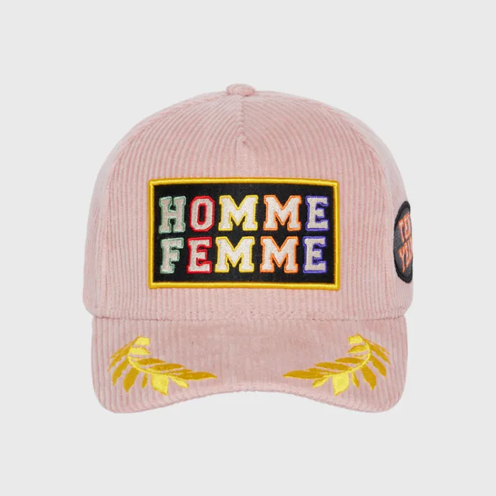 Hot Homme + Femme 10 Year Corduroy Hat Pink