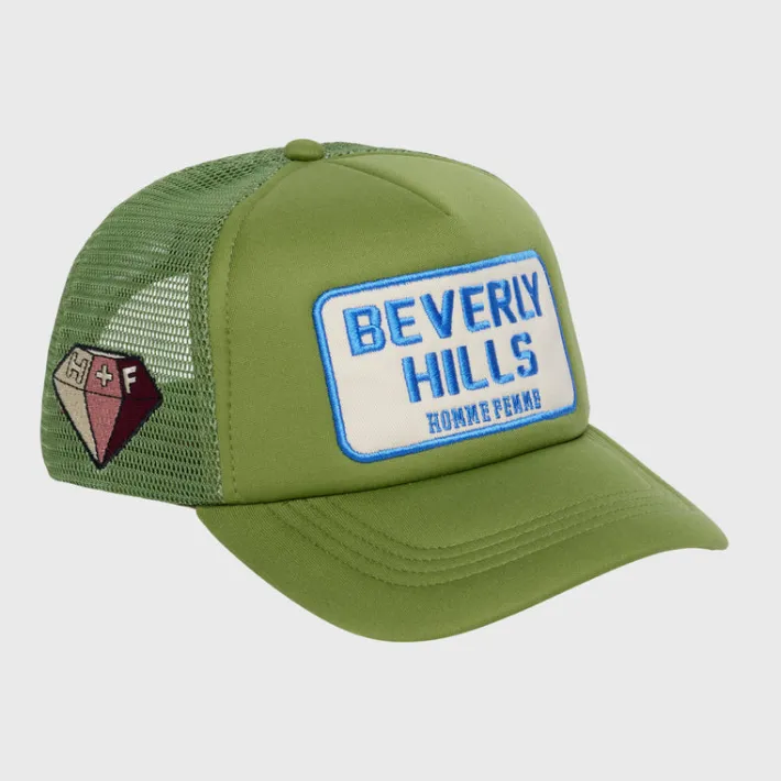 Outlet Homme + Femme Beverly Hills Trucker Hat Sage