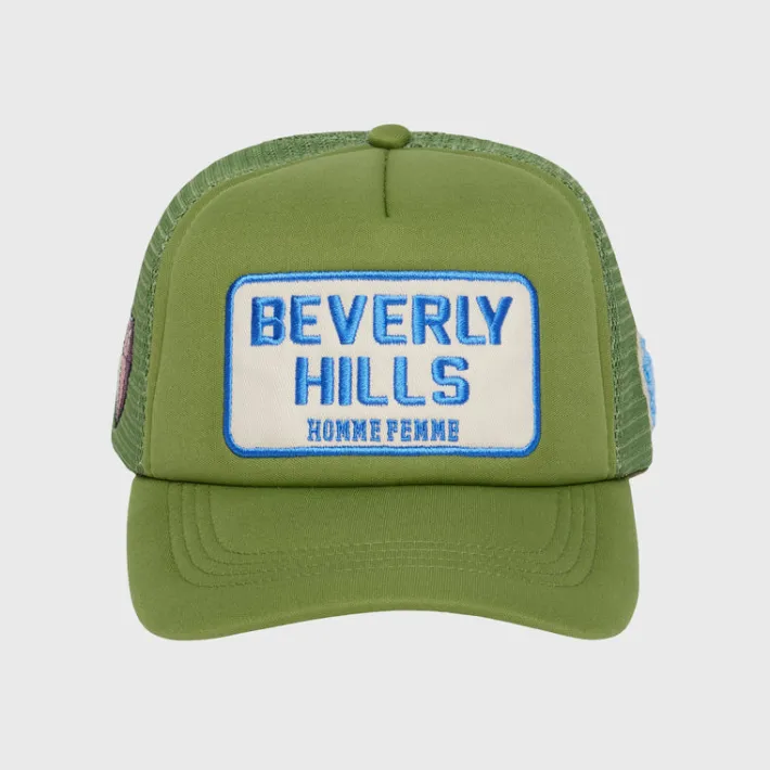 Outlet Homme + Femme Beverly Hills Trucker Hat Sage
