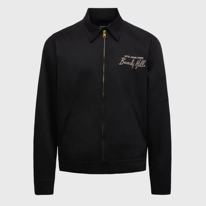 Online Homme + Femme Beverly Hills Twill Jacket Black