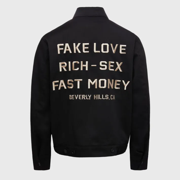 Online Homme + Femme Beverly Hills Twill Jacket Black