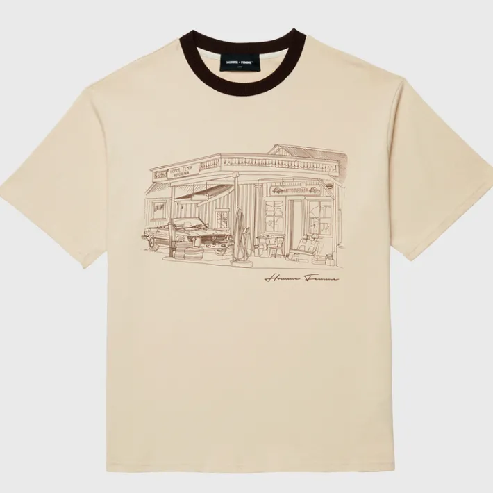 Online Homme + Femme Body Shop Tee Cream