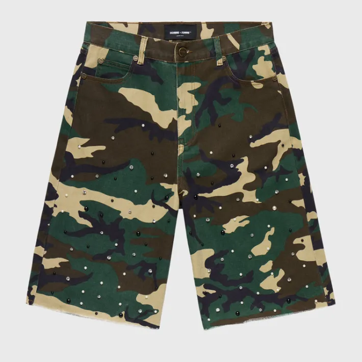 Outlet Homme + Femme CAMO GEMSTONE SHORTS