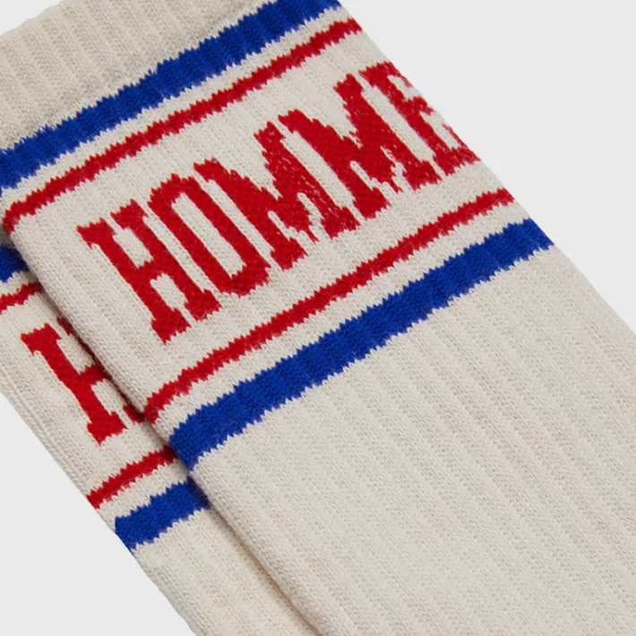 Hot Homme + Femme Classic Socks Cream