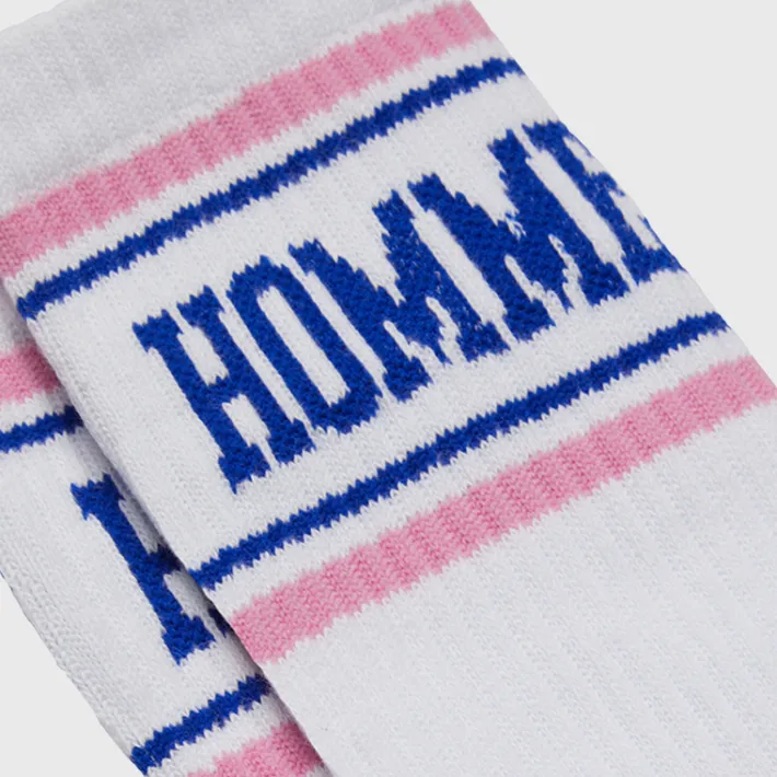 New Homme + Femme Classic Socks White