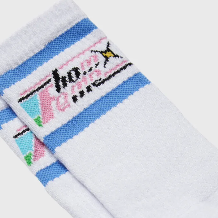 Discount Homme + Femme Galaxy Sock White and Pink