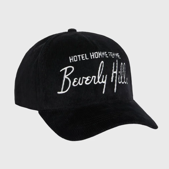 Discount Homme + Femme Homme Hotel Corduroy Hat Black