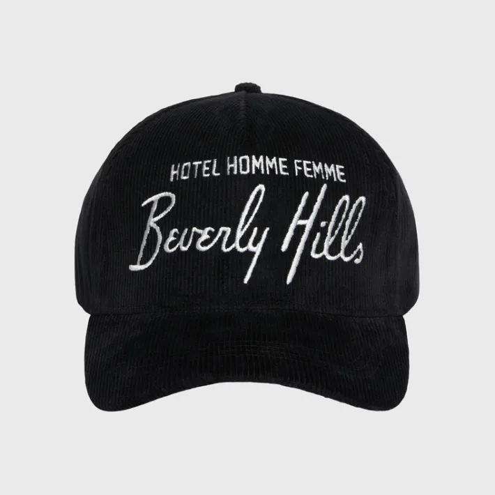 Discount Homme + Femme Homme Hotel Corduroy Hat Black