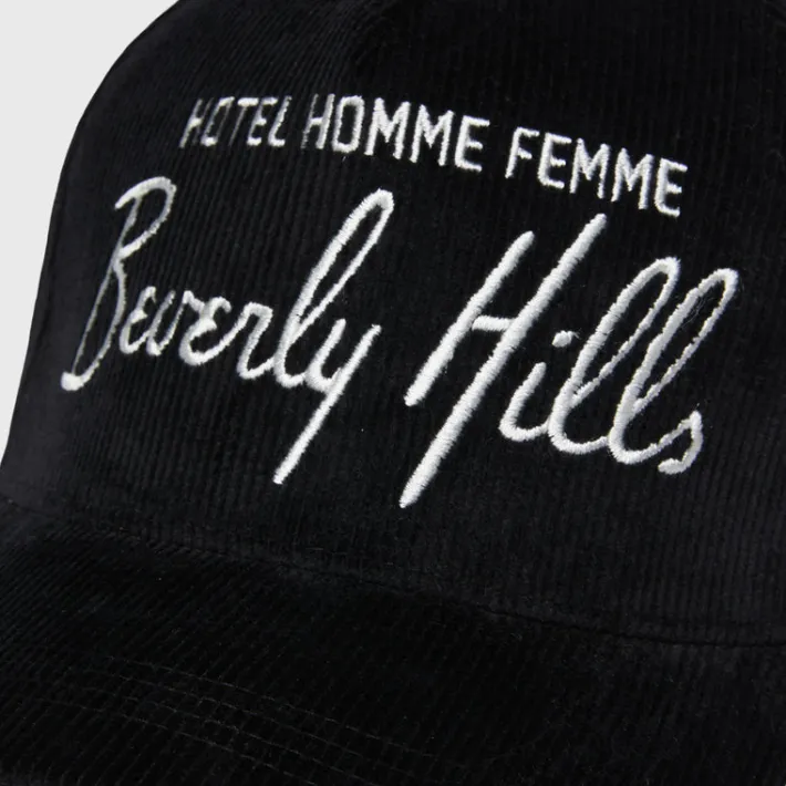 Discount Homme + Femme Homme Hotel Corduroy Hat Black