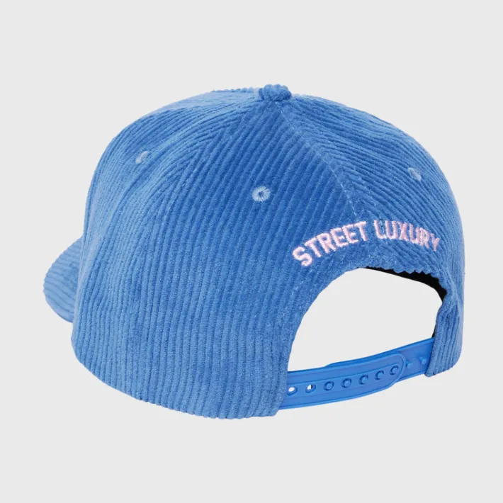 Hot Homme + Femme Homme Hotel Corduroy Hat Blue and Pink
