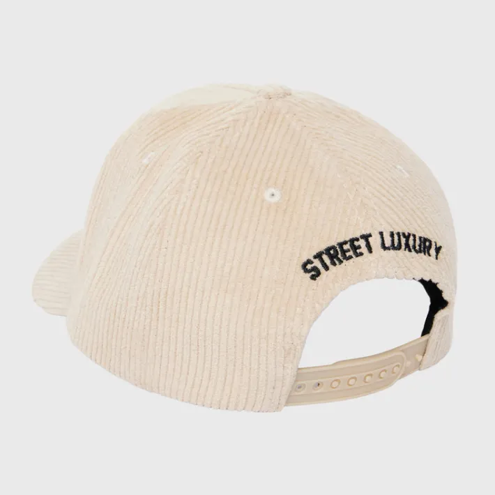Best Homme + Femme Homme Hotel Corduroy Hat Taupe and Black
