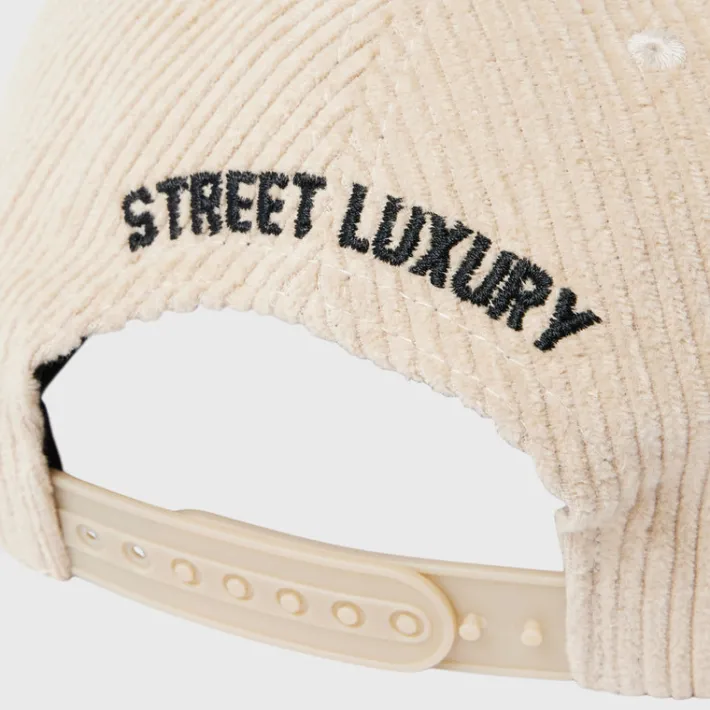 Best Homme + Femme Homme Hotel Corduroy Hat Taupe and Black