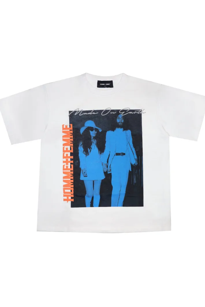 New Homme + Femme Horizon Tee White