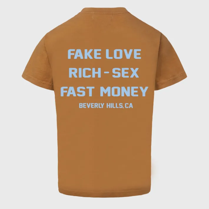 Best Homme + Femme Hotel Homme Femme Tee Brown and Light Blue