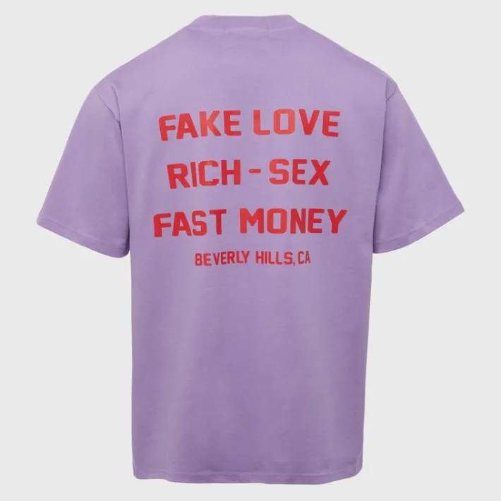 Discount Homme + Femme Hotel Homme Femme Tee Purple and Red