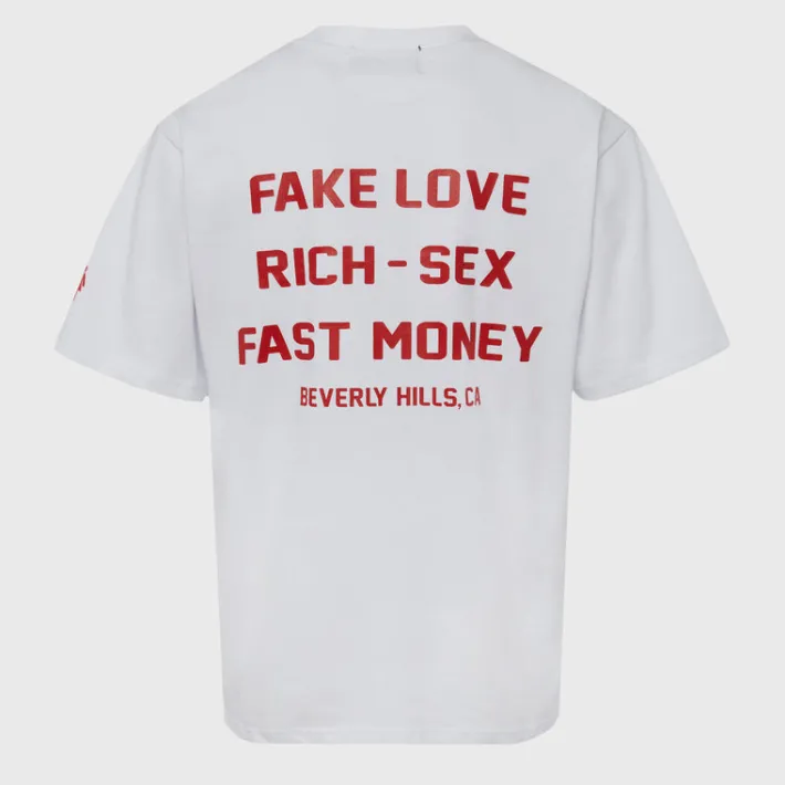 Sale Homme + Femme Hotel Homme Femme Tee White and Red