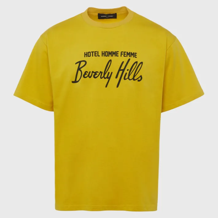 Sale Homme + Femme Hotel Homme Femme Tee Yellow