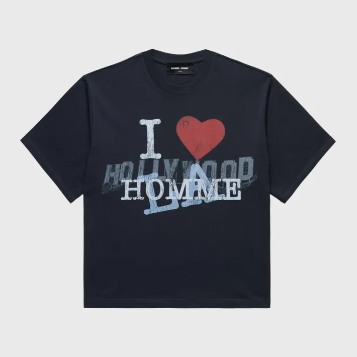 Fashion Homme + Femme I Love Homme Tee Black