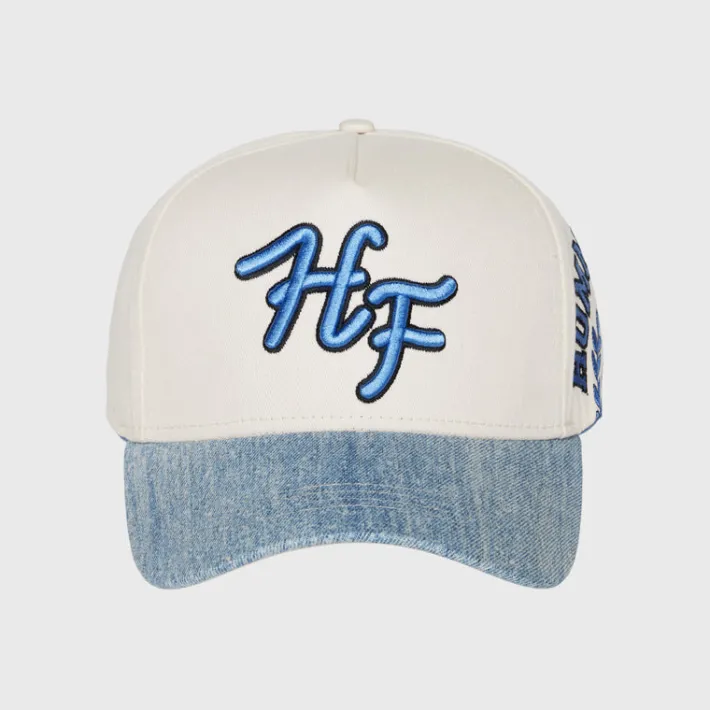 New Homme + Femme Initial Snap Back Blue