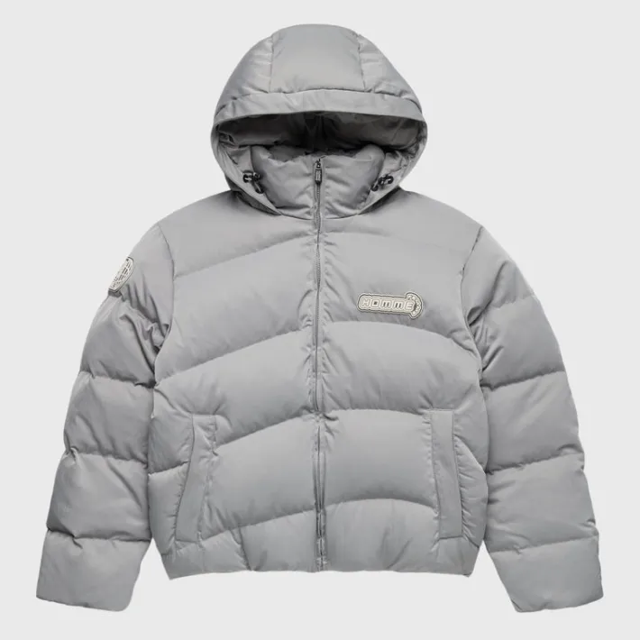 Online Homme + Femme London Down Puffer Jacket Grey