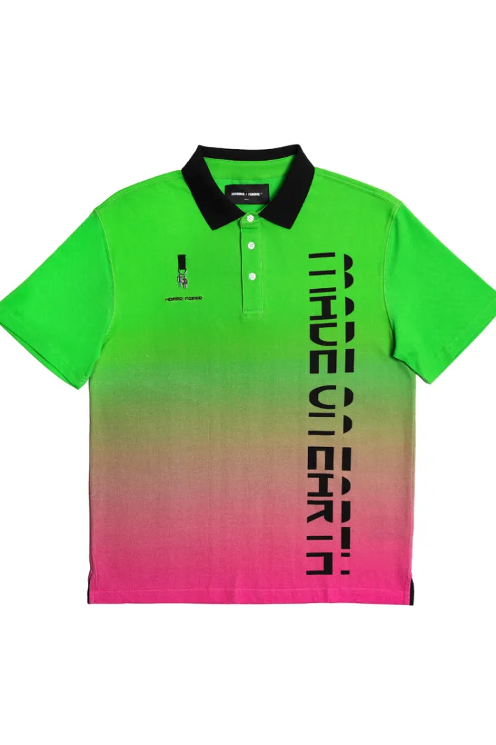 Fashion Homme + Femme Made On Earth Polo Green and Purple
