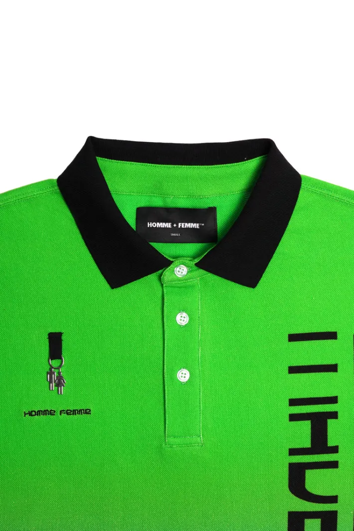 Fashion Homme + Femme Made On Earth Polo Green and Purple