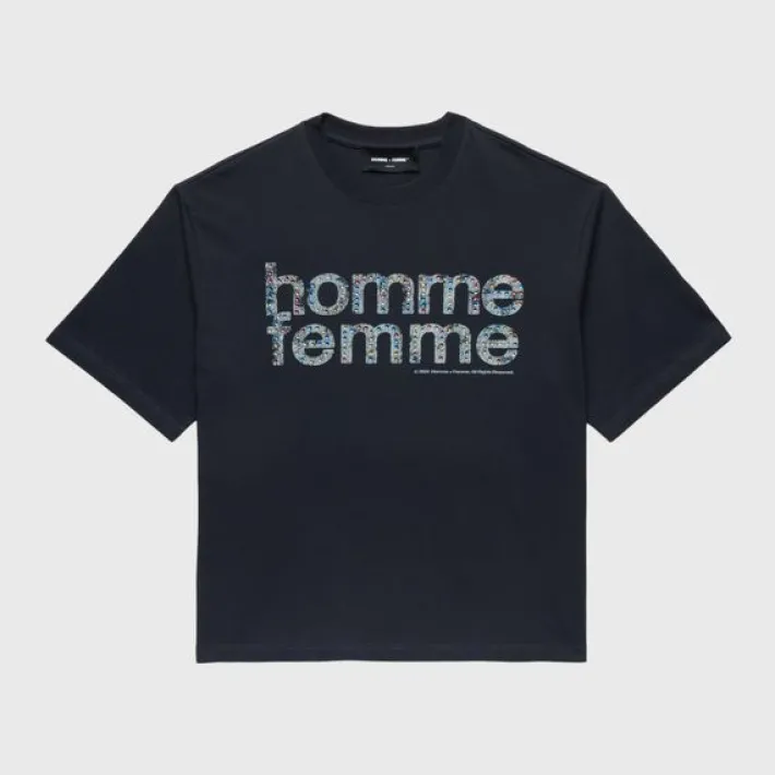 Outlet Homme + Femme Mardi Gras Cropped Tee Black