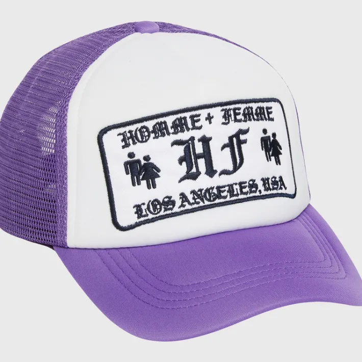 Discount Homme + Femme Old English Trucker Purple