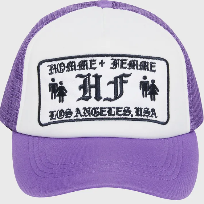 Discount Homme + Femme Old English Trucker Purple