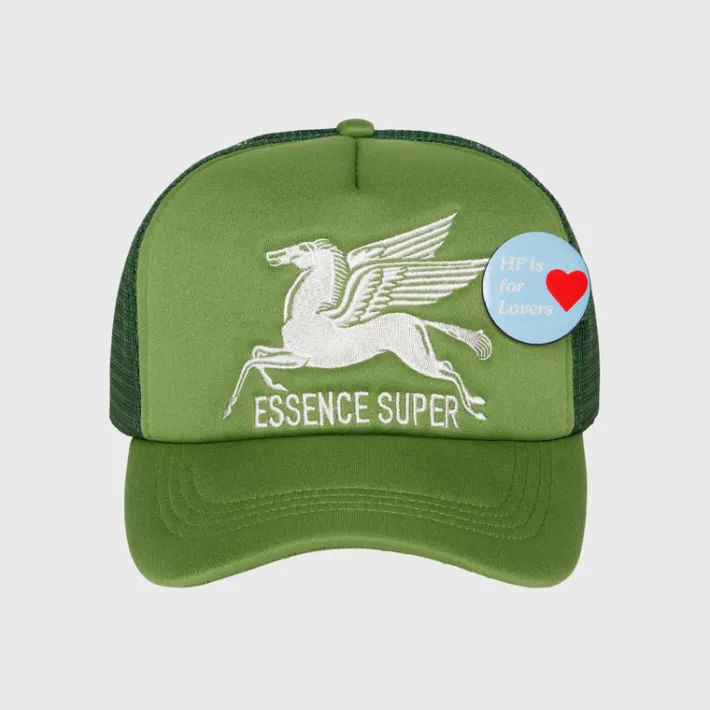 Hot Homme + Femme Pegasus Trucker w/ Pins Green