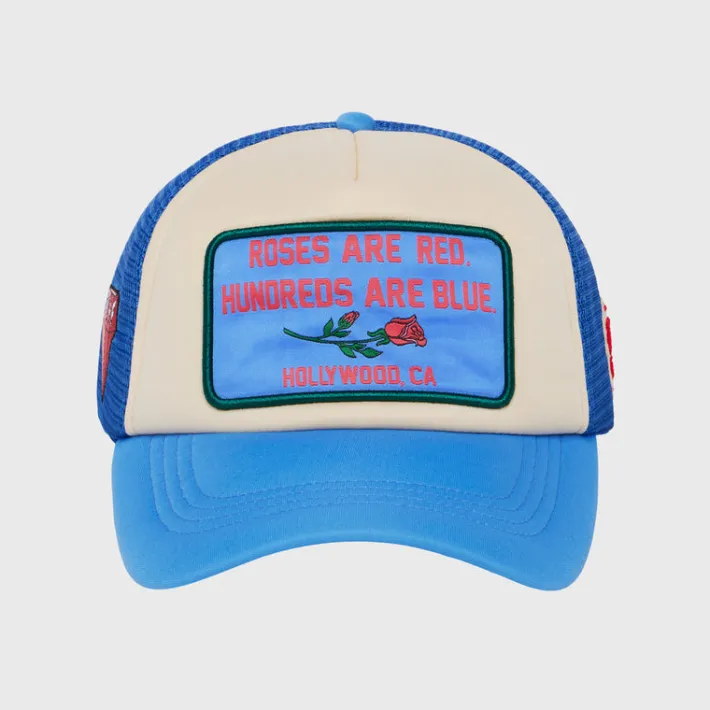 New Homme + Femme Poetry Trucker Hat Blue