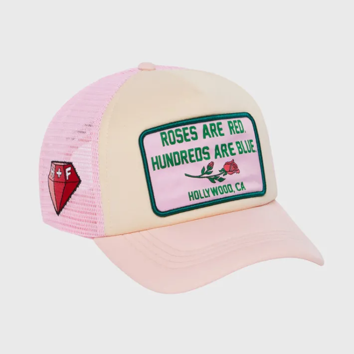 Hot Homme + Femme Poetry Trucker Hat Pink