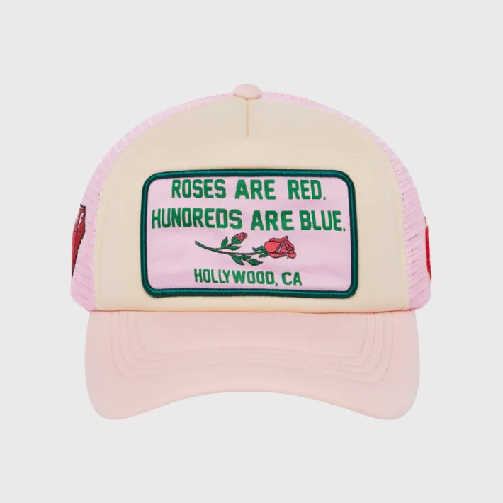 Hot Homme + Femme Poetry Trucker Hat Pink
