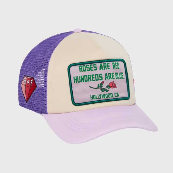 Fashion Homme + Femme Poetry Trucker Hat Purple