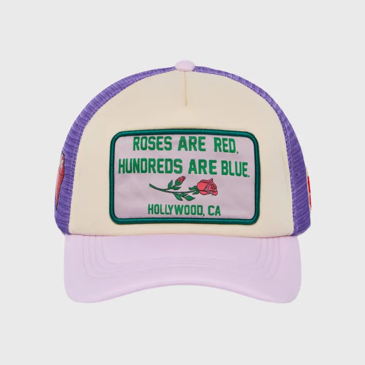 Fashion Homme + Femme Poetry Trucker Hat Purple