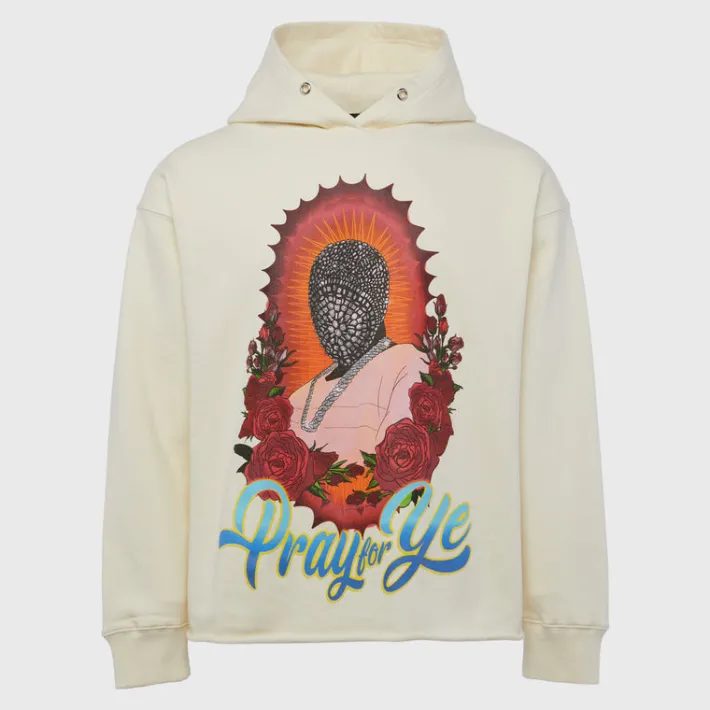 New Homme + Femme Pray for Ye Hoodie Cream