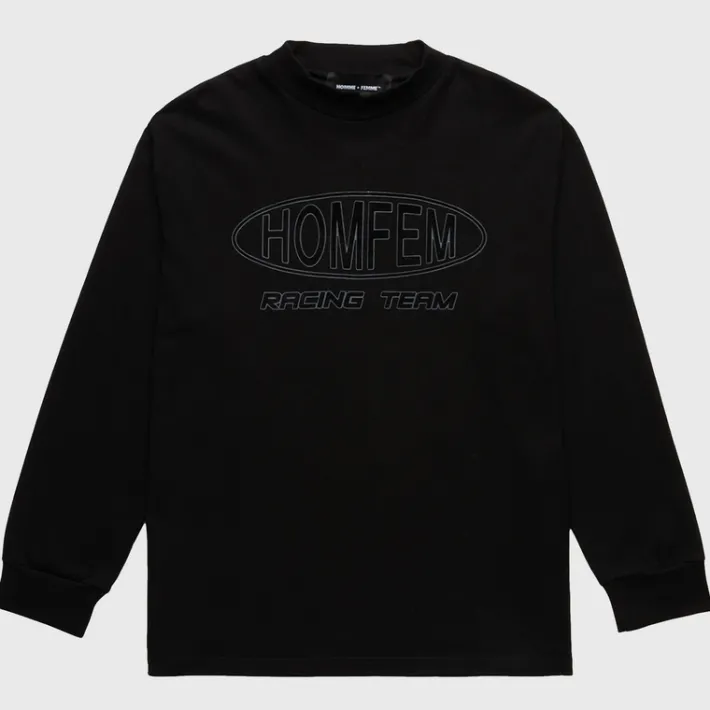 New Homme + Femme Racing Team Mock Neck Black