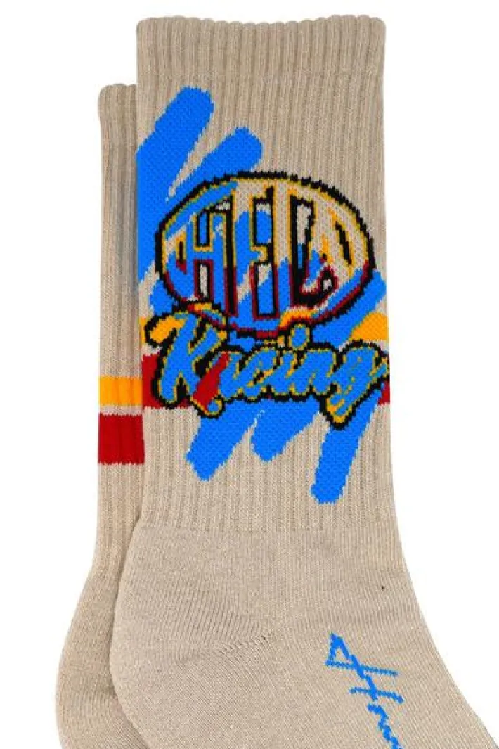 Online Homme + Femme Racing Team Socks Cream