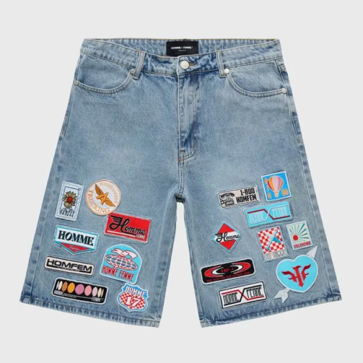Fashion Homme + Femme Road Trip Shorts Blue Denim