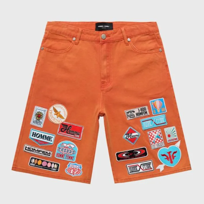 Sale Homme + Femme Road Trip Shorts Orange