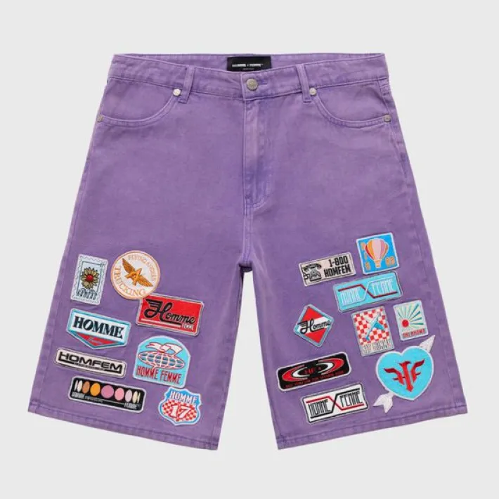 Clearance Homme + Femme Road Trip Shorts Purple
