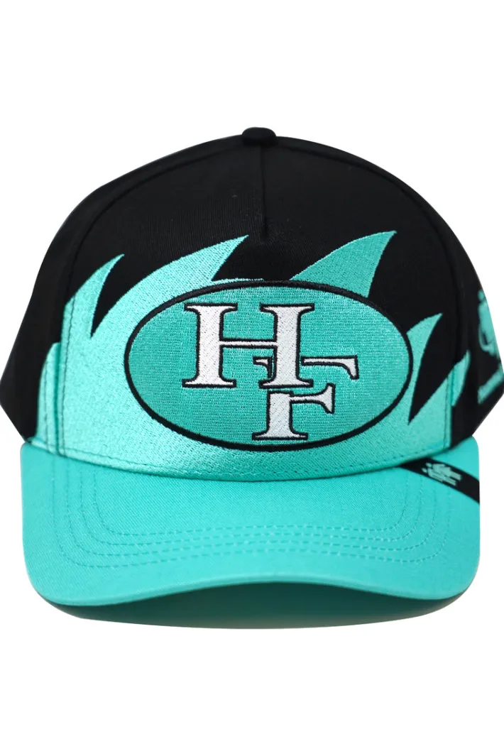 Fashion Homme + Femme Shark Tooth Snapback Turquoise and Black