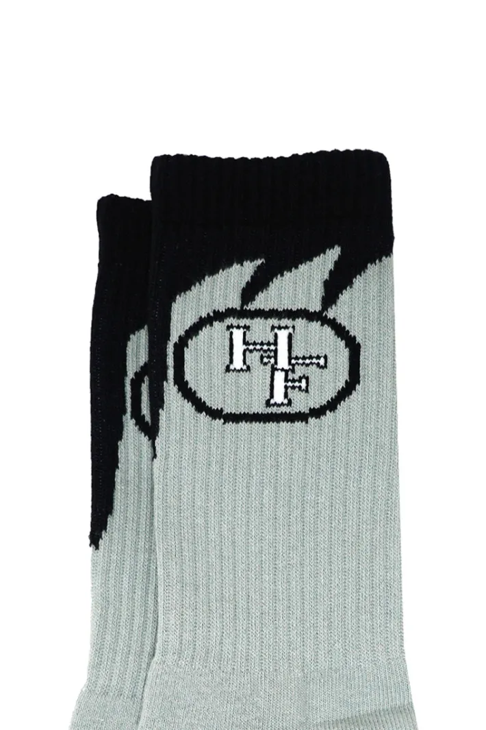 Best Homme + Femme Shark Tooth Socks Grey