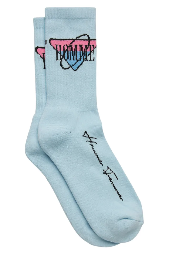 Discount Homme + Femme Space Socks Powder Blue