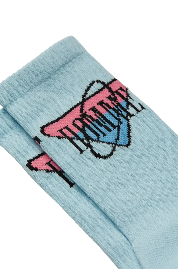 Discount Homme + Femme Space Socks Powder Blue