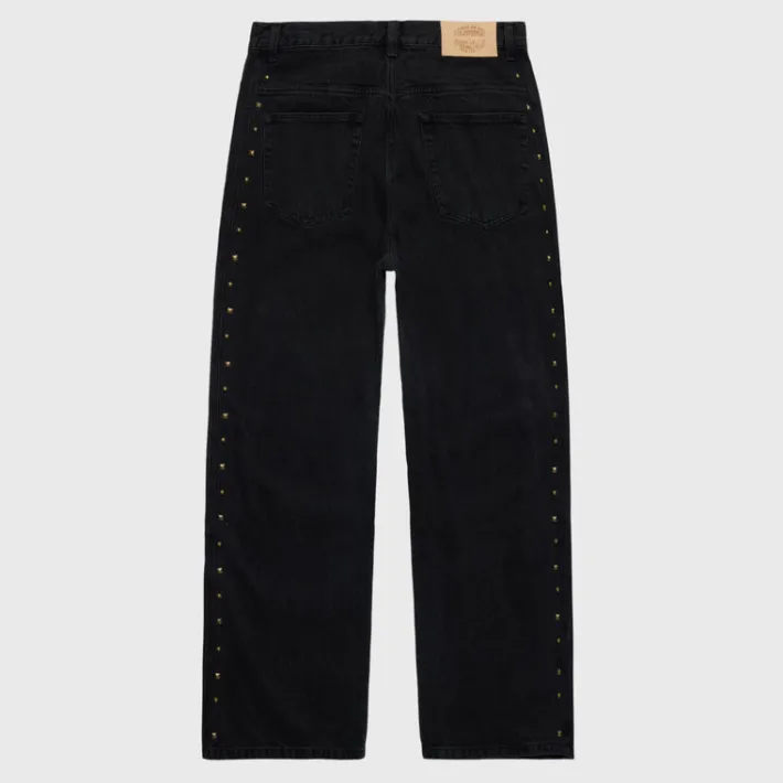 Hot Homme + Femme Studded Denim Jeans Black