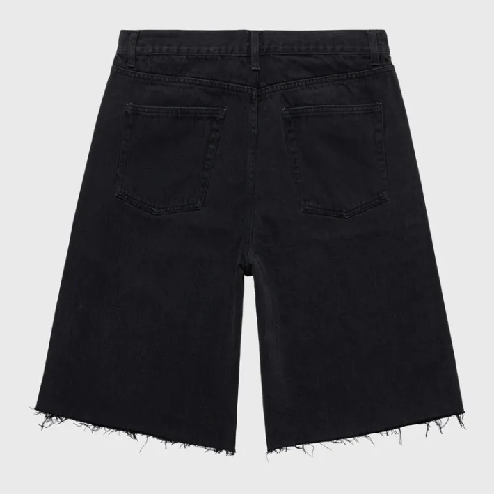 Hot Homme + Femme Studded Denim Shorts Black
